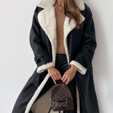 Abrigo polar reversible con cuello alto
