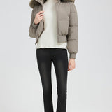 Chaqueta acolchada ajustada con cintura corta