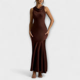 Lennon - Elegantes maxi vestido de seda