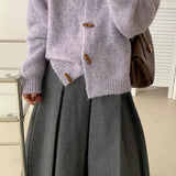 Chaleco casual con botones de palanca
