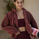 Chaqueta ligera de sherpa informal