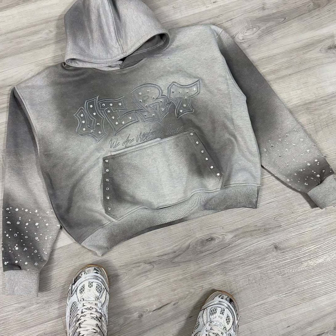 Sudadera con capucha informal con estampado gráfico