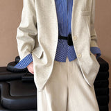 Blazer casual con cuello en V