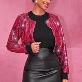 Chaqueta corta brillante