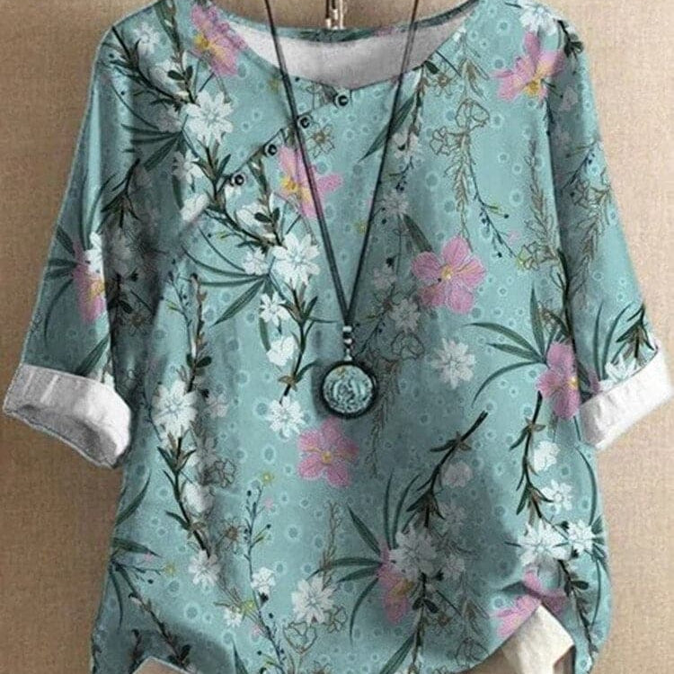 Ophelia - Blusa de diseño, confección de alta calidad y patrones intrincados.