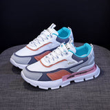 Zapatillas deportivas para mujer - Suela gruesa y cómoda - Malla transpirable - Cierre informal con cordones