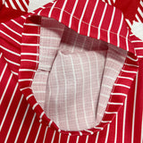 Pantalones de mujer - Corte holgado - Cintura elástica - Estampado de rayas y cuadros