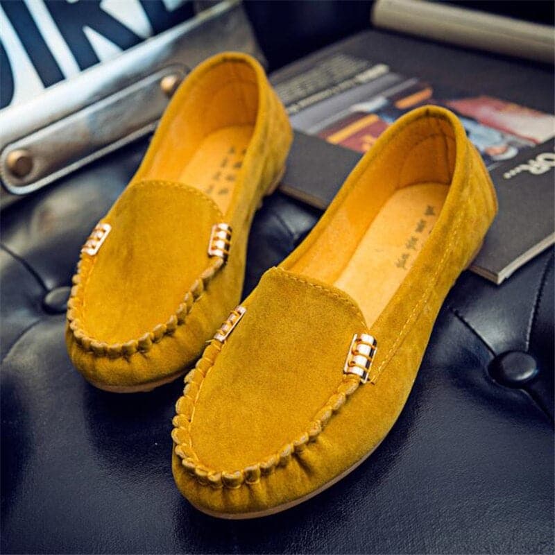 Mocasines de mujer - Estilo mocasín - Denim informal - Comodidad sin cordones