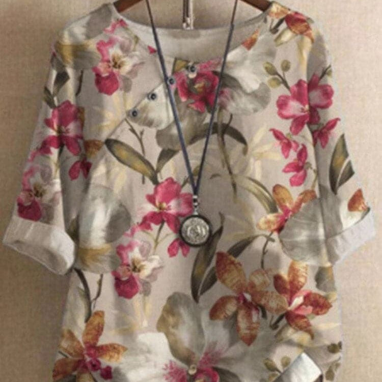 Ophelia - Blusa de diseño, confección de alta calidad y patrones intrincados.