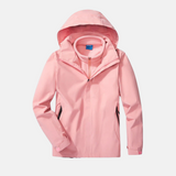Conjunto de dos piezas para mujer - Tejido resistente - Corte holgado - Cuello alto con capucha ajustable