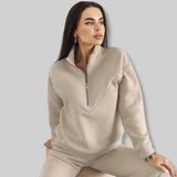 Conjunto de dos piezas de polar Lilou | Sudadera con capucha y corte holgado