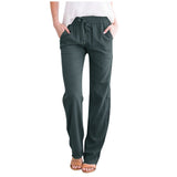 Pantalones Amélie con cintura elástica | Pantalones anchos para mujer