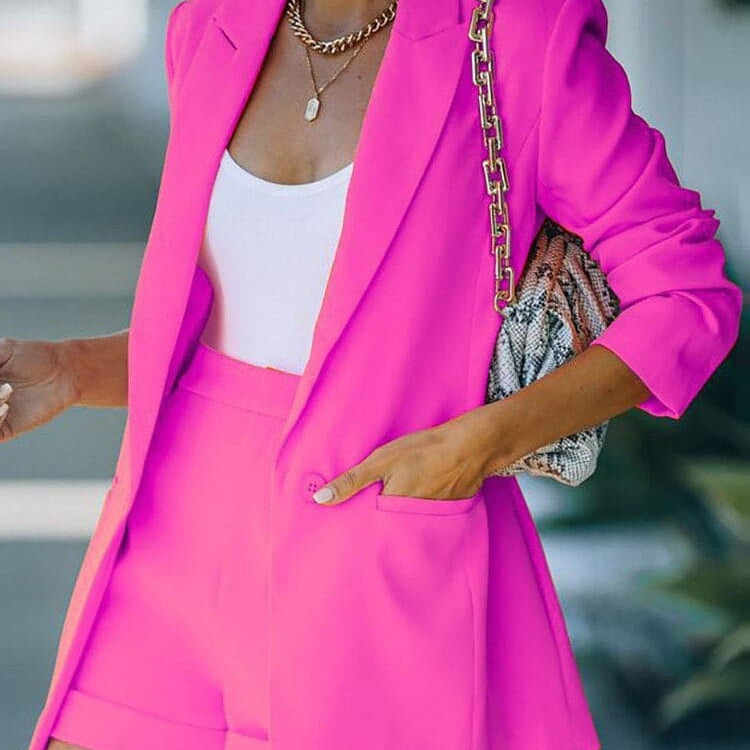 Nina - Conjunto de pantalón y blazer de alta calidad en colores impresionantes