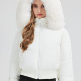 Chaqueta acolchada ajustada con cintura corta