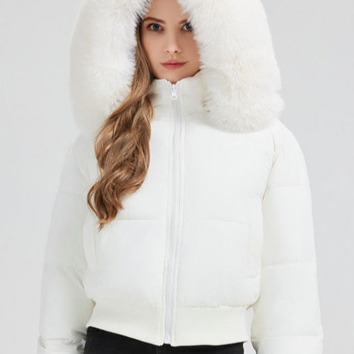 Chaqueta acolchada ajustada con cintura corta