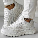 Zapatillas deportivas para mujer – Malla transpirable – Ajuste ergonómico – Suela acolchada – Cordones ajustables