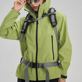 Chaqueta de senderismo Dopamine Color Block con costuras selladas, resistente al viento y al agua.