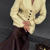 Elegante blazer de manga larga