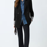 Blazer holgado con mangas largas