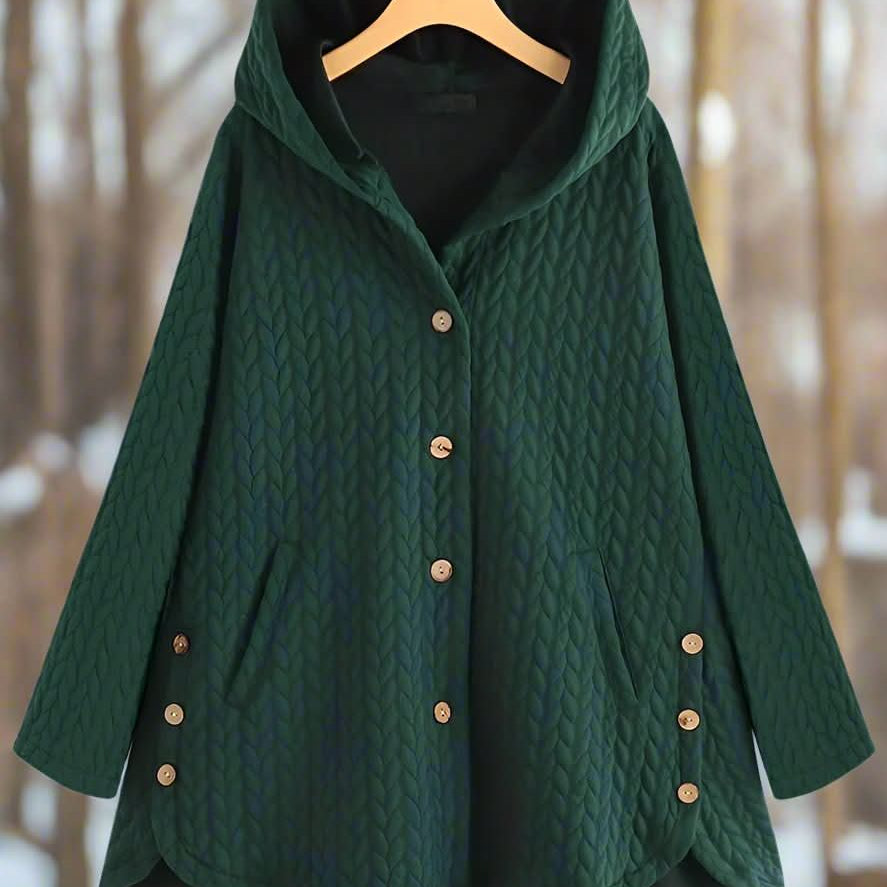 Chaqueta acolchada con capucha cómoda, elegante y práctica para mujer