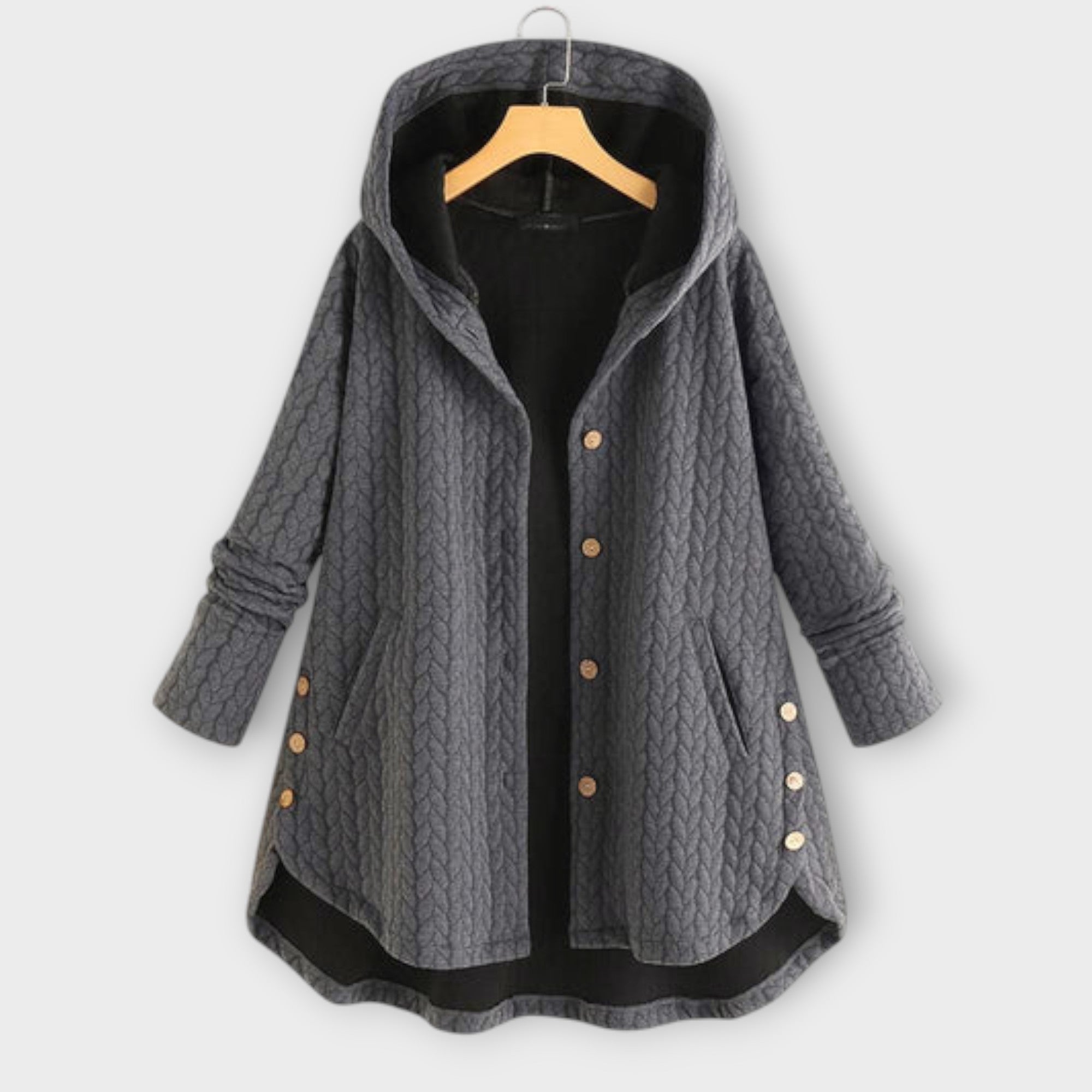 Leslie - Chaqueta Caliente con Botones