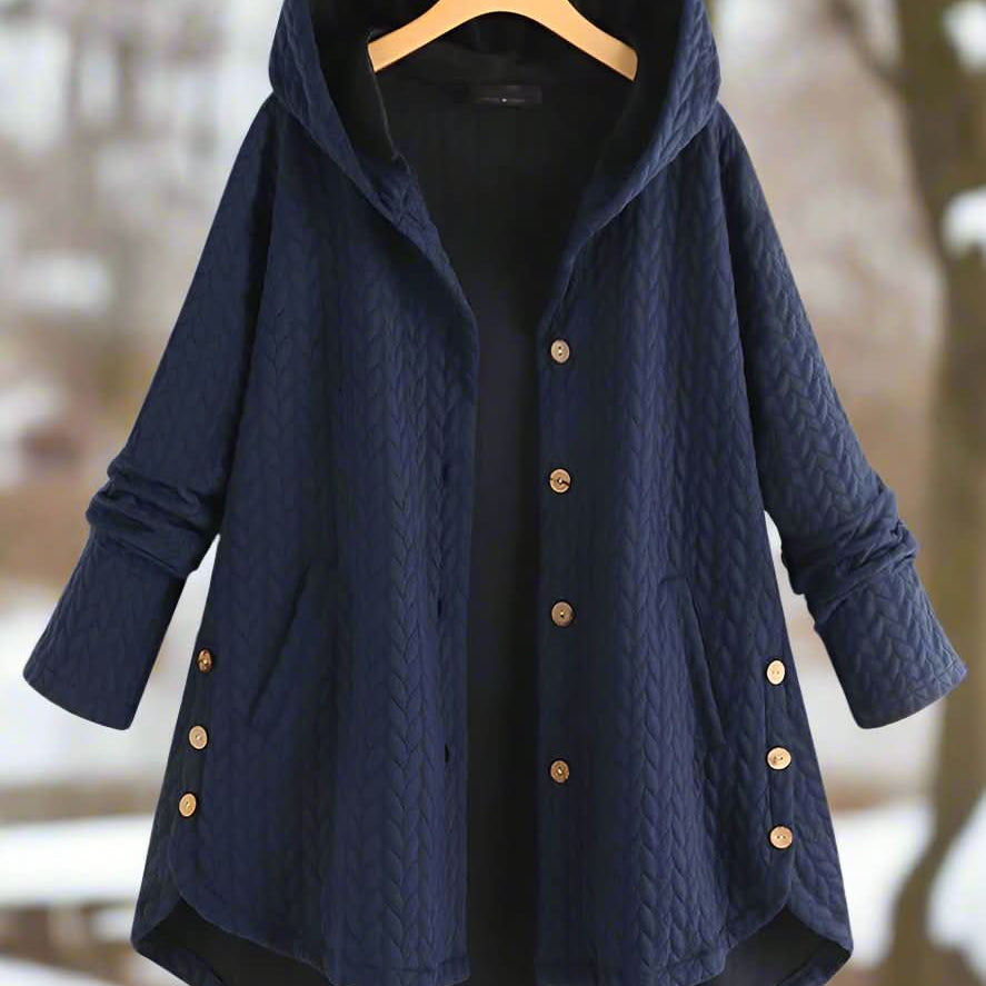 Chaqueta acolchada con capucha cómoda, elegante y práctica para mujer