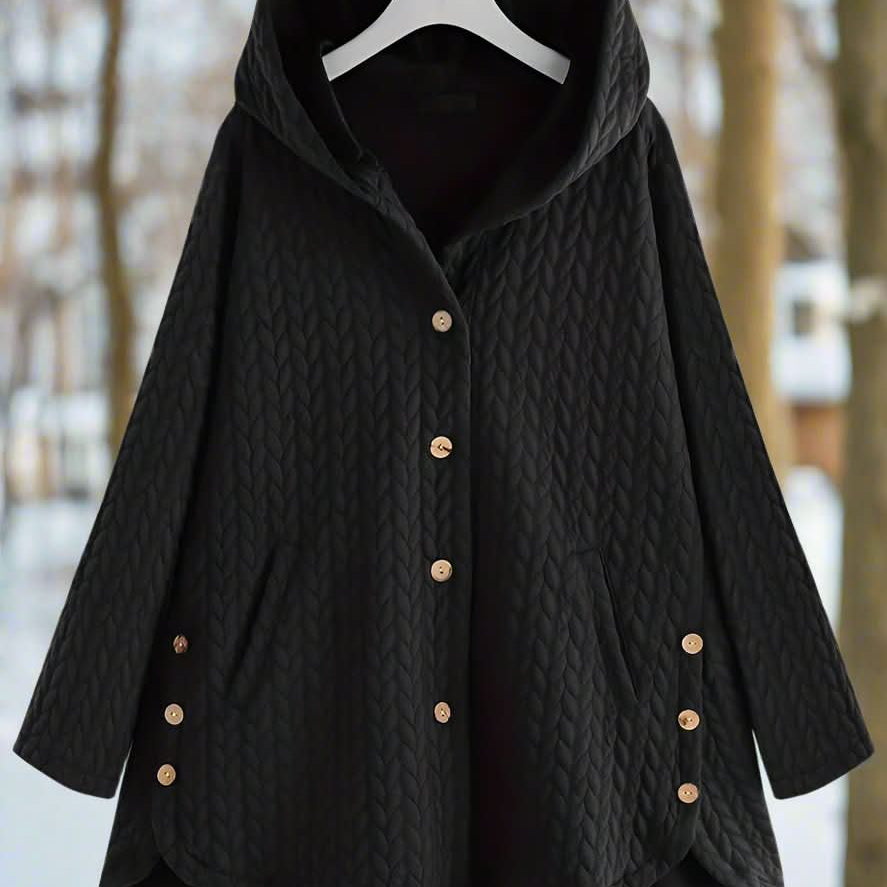 Chaqueta acolchada con capucha cómoda, elegante y práctica para mujer
