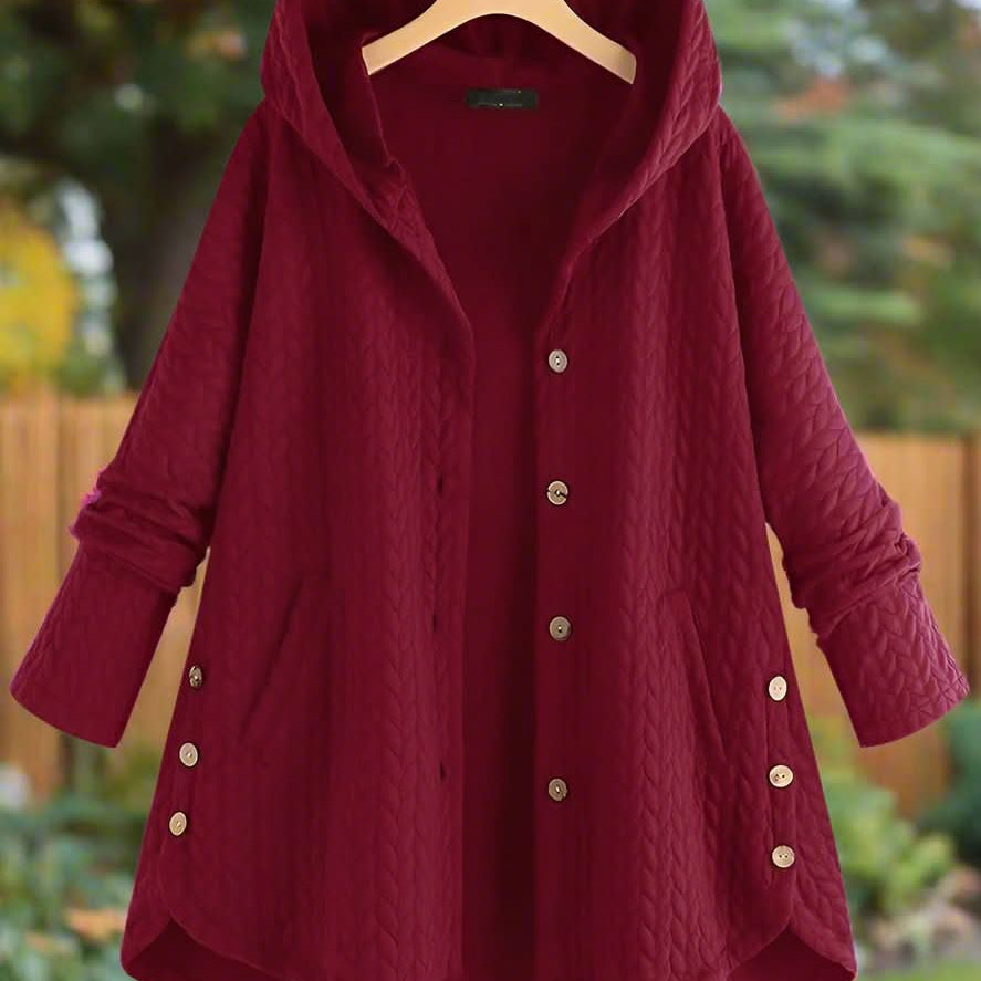 Chaqueta acolchada con capucha cómoda, elegante y práctica para mujer