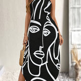 Bente - Vestido estampado inusual