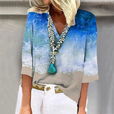 Rahel - Elegante blusa multicolor para mujer