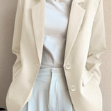 Blazer retro chic de gran tamaño