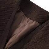 Blazer de un solo pecho con cuello en V