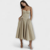 Rosalie - Elegante vestido de corsé sin mangas