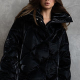 Chaqueta de algodón acolchada de gran tamaño