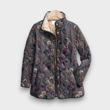 Niva - Chaqueta Vintage con Estampado Floral Retro