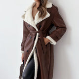 Abrigo polar reversible con cuello alto