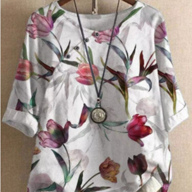 Ophelia - Blusa de diseño, confección de alta calidad y patrones intrincados.