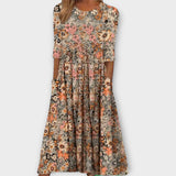 Paula - Vestido floral elegante de tela premium