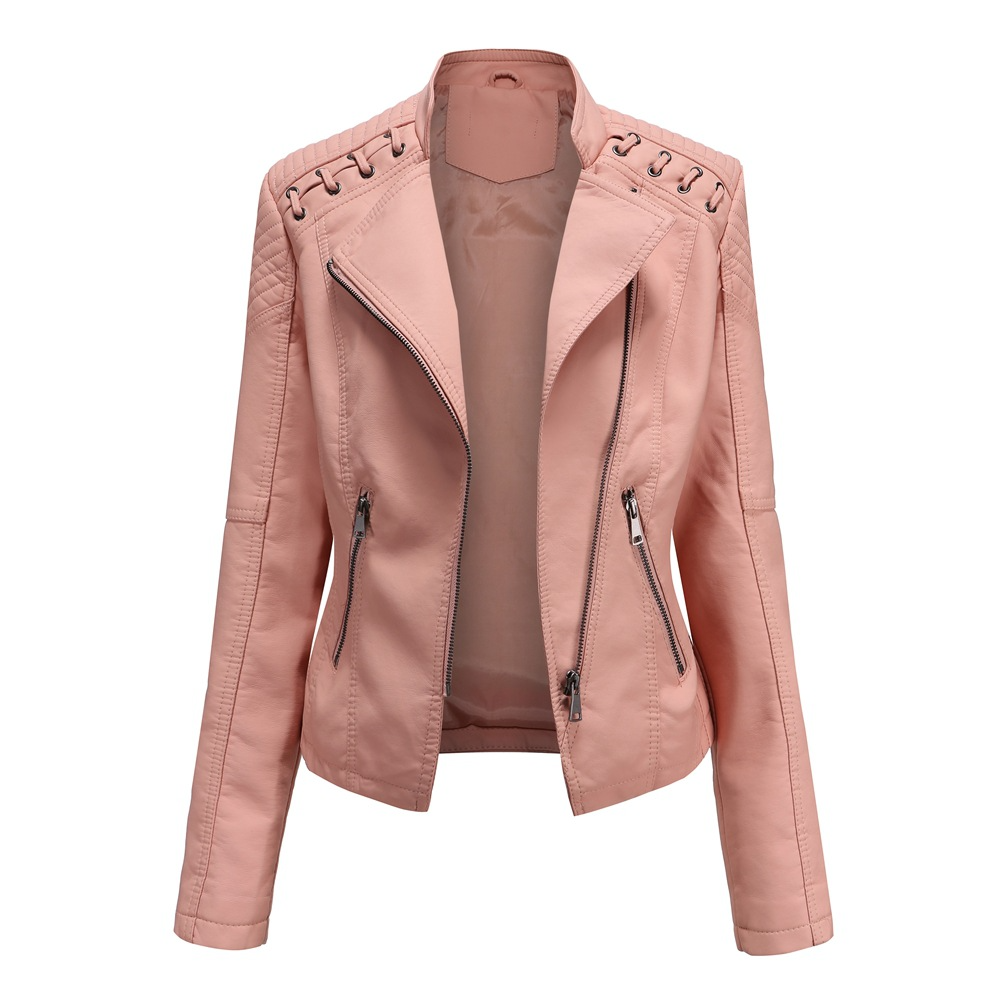 Chaqueta de cuero entallada Olivia | Chaqueta elegante