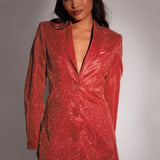 Vestido blazer corto, entallado y elegante