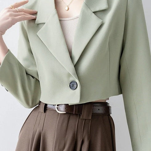 Blazer corto e informal
