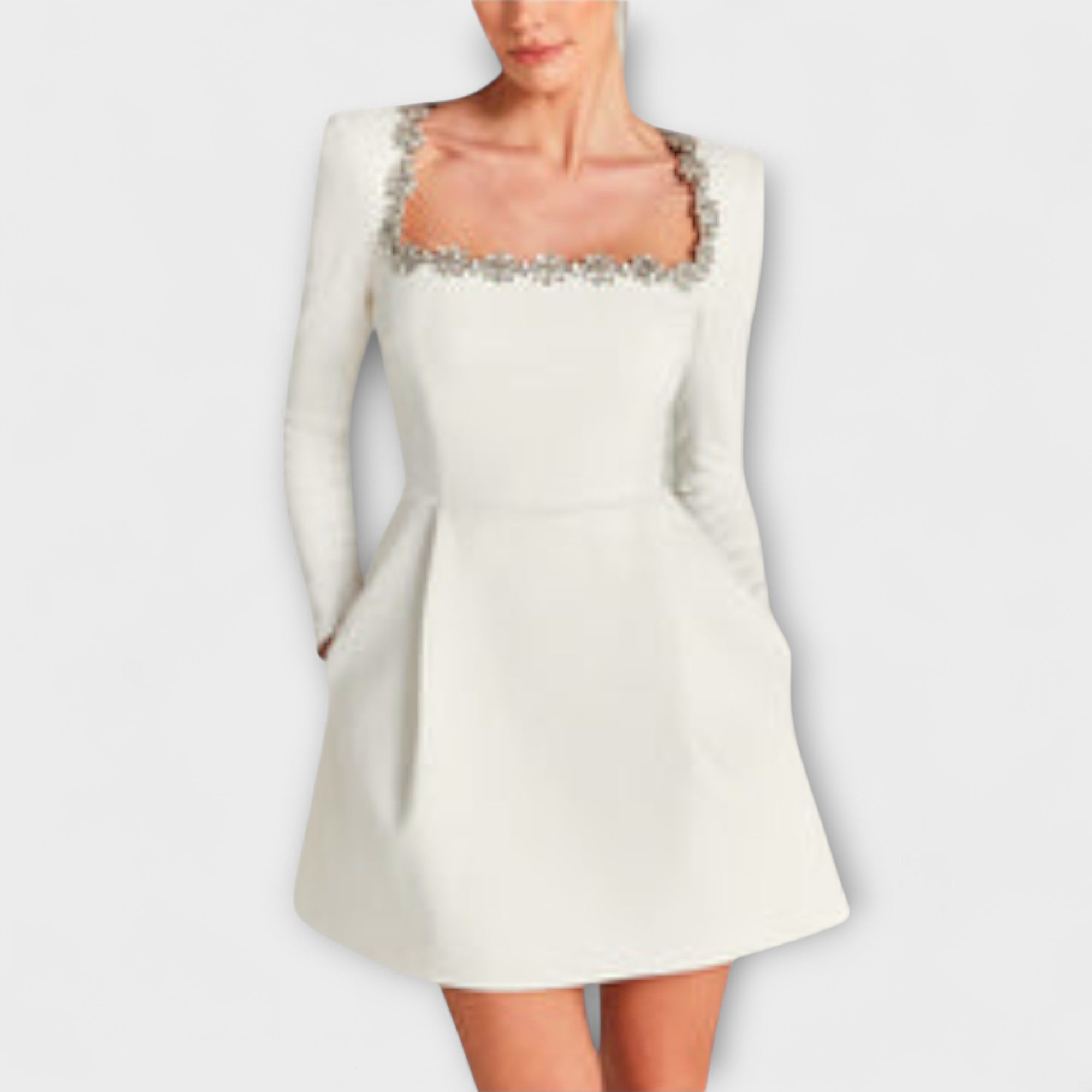Wren - Vestido mini de terciopelo con adornos