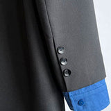 Blazer con bloques de color elegante e informal