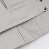 Chaqueta utilitaria sencilla con cremallera