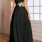 Vestido de noche maxi ajustado sin mangas