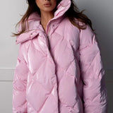 Chaqueta de algodón acolchada de gran tamaño