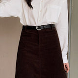 Minifalda de pana vintage