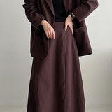 Blazer de lino de corte relajado