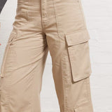 Pantalones cargo vintage americanos de cintura alta y pierna recta