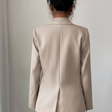 Blazer minimalista de manga larga